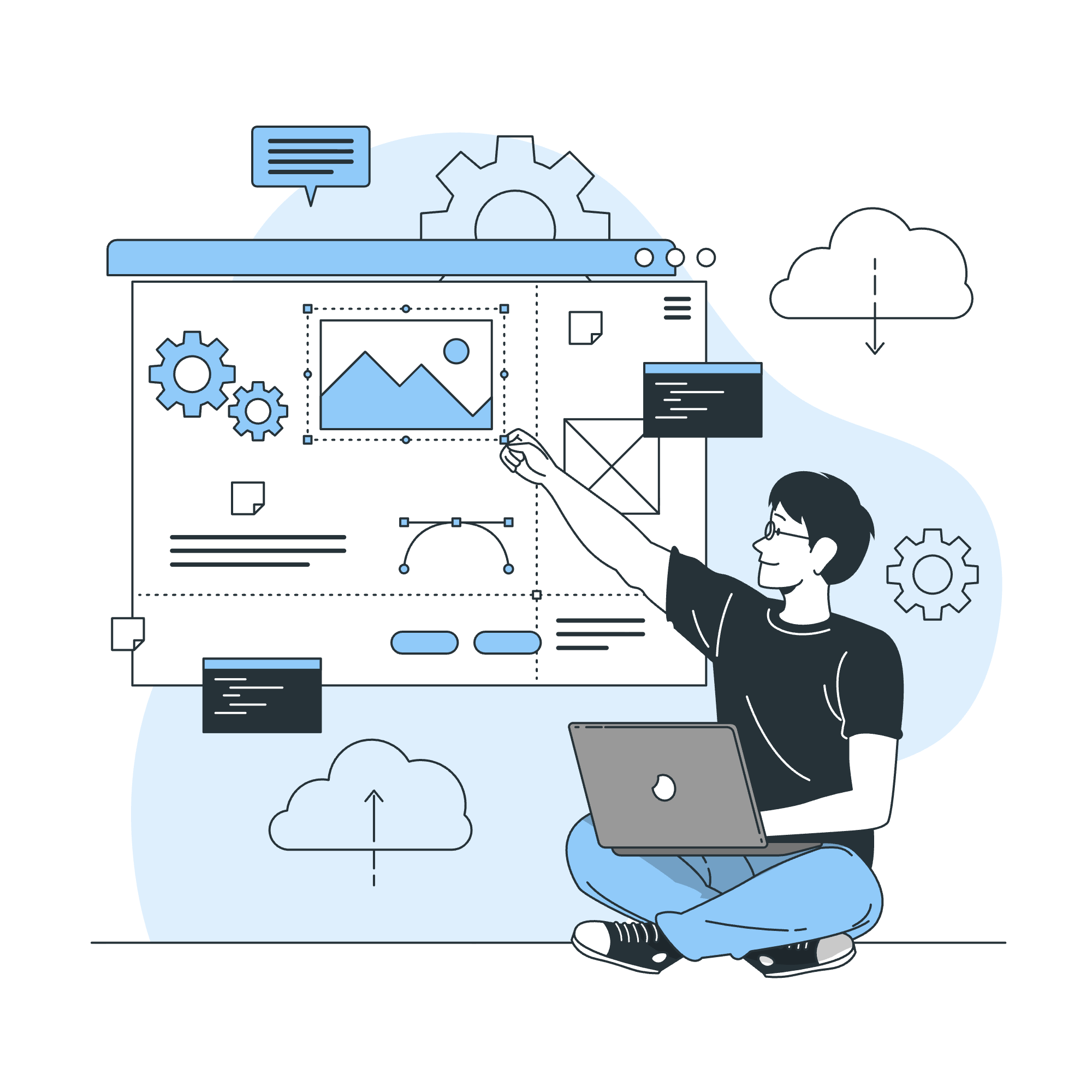 写真を撮っている様子