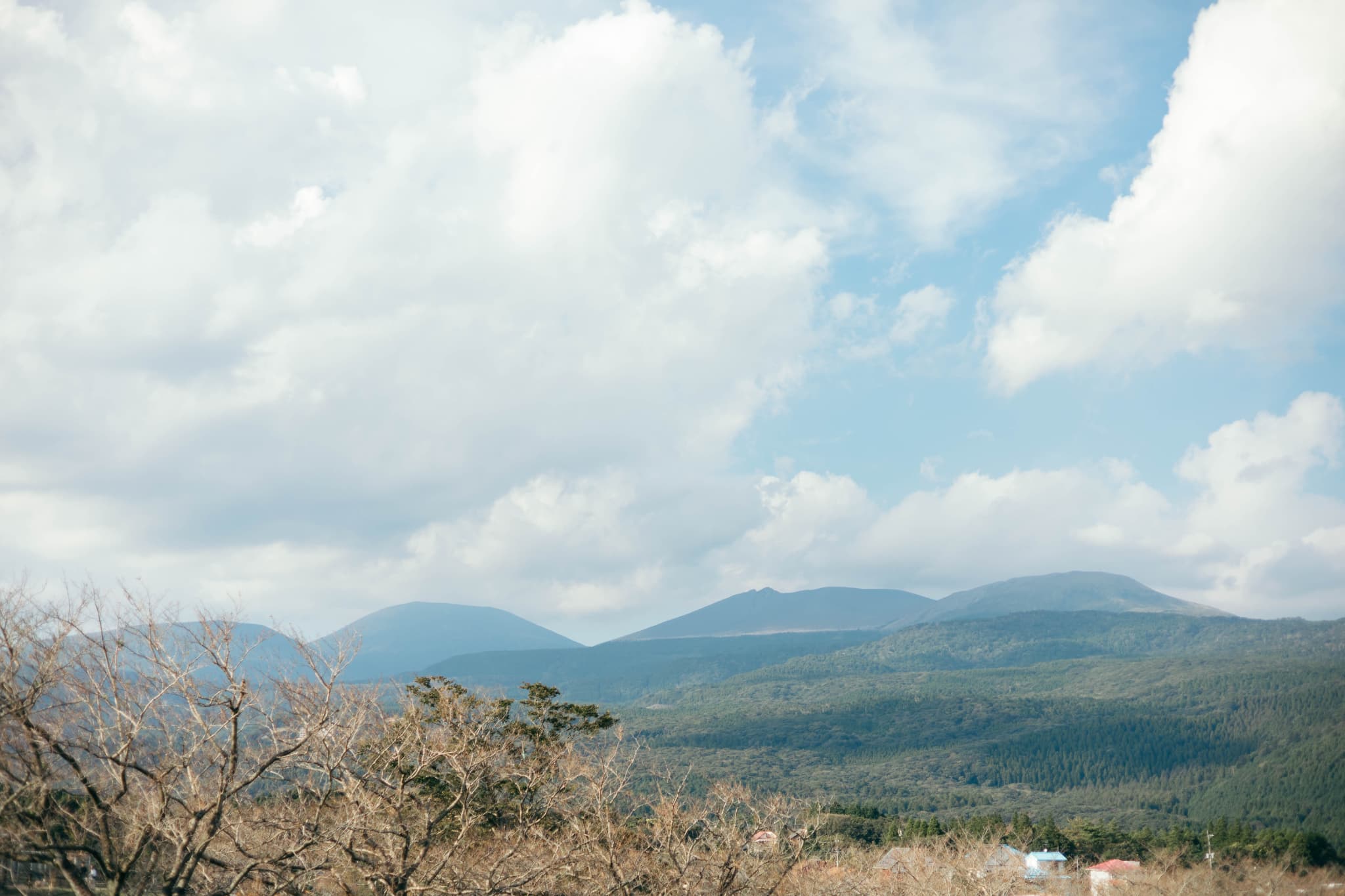 霧島連山の景色
